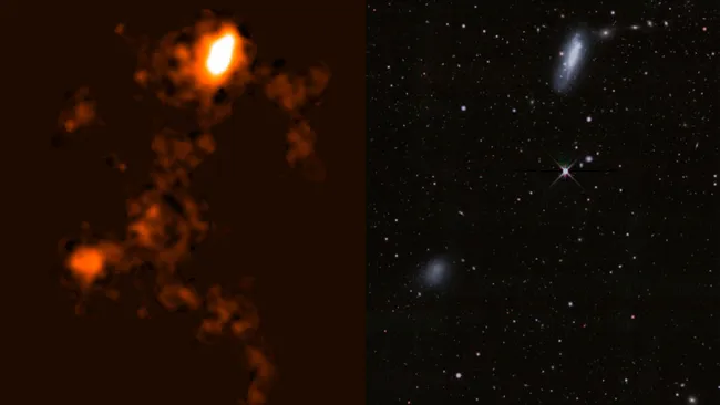 Two Galaxies Falling into Virgo Cluster at 547 Miles per Second